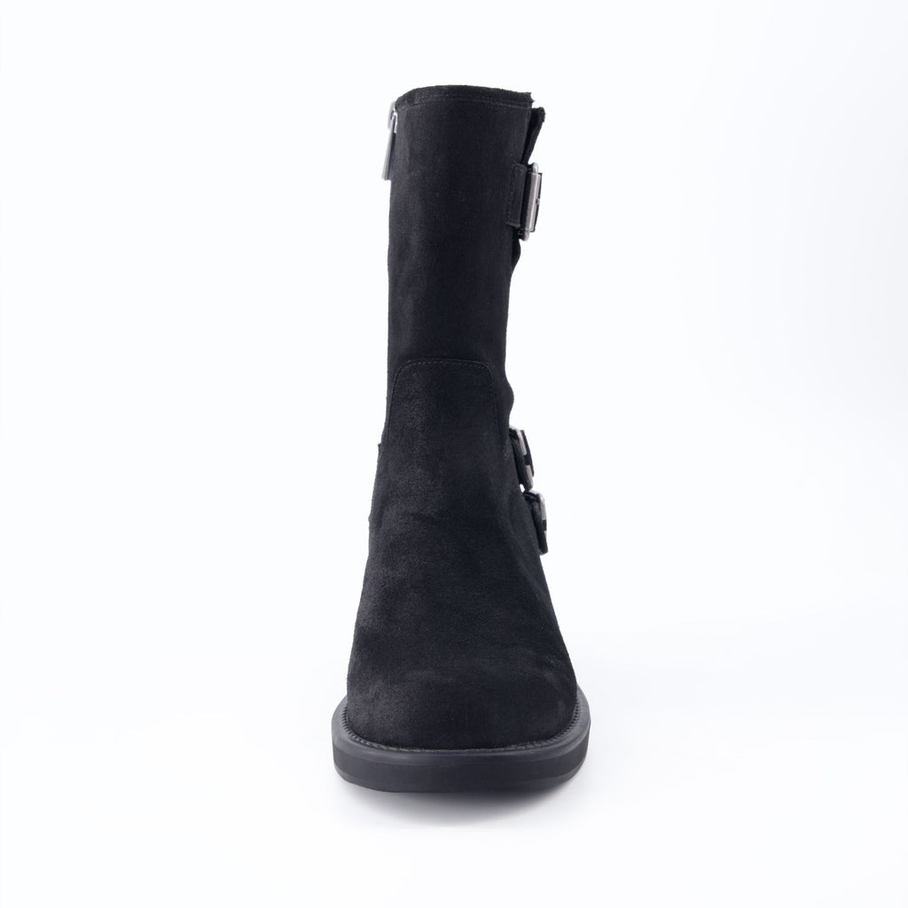 Tidy Suede Moto Boots