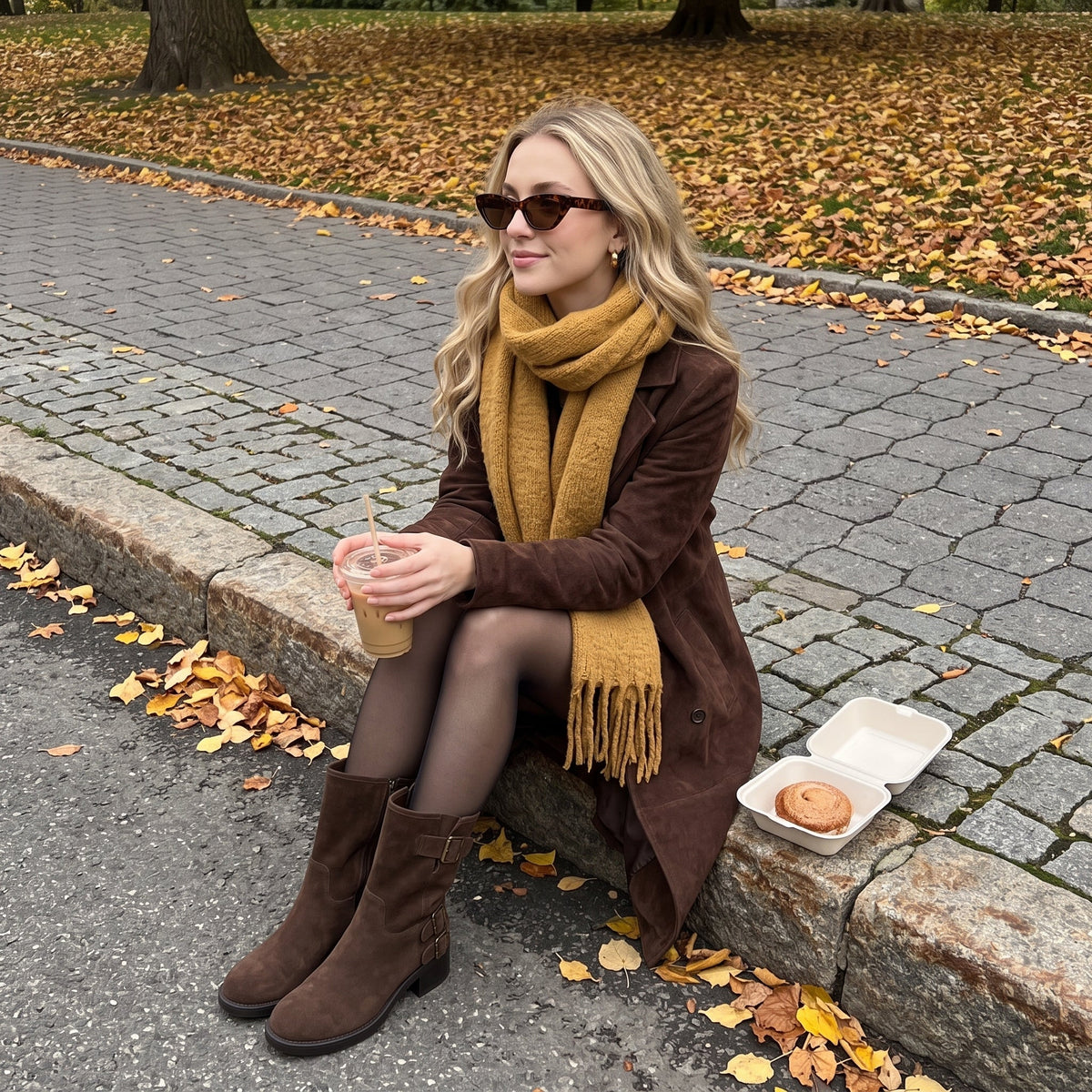 Tidy Suede Moto Boots