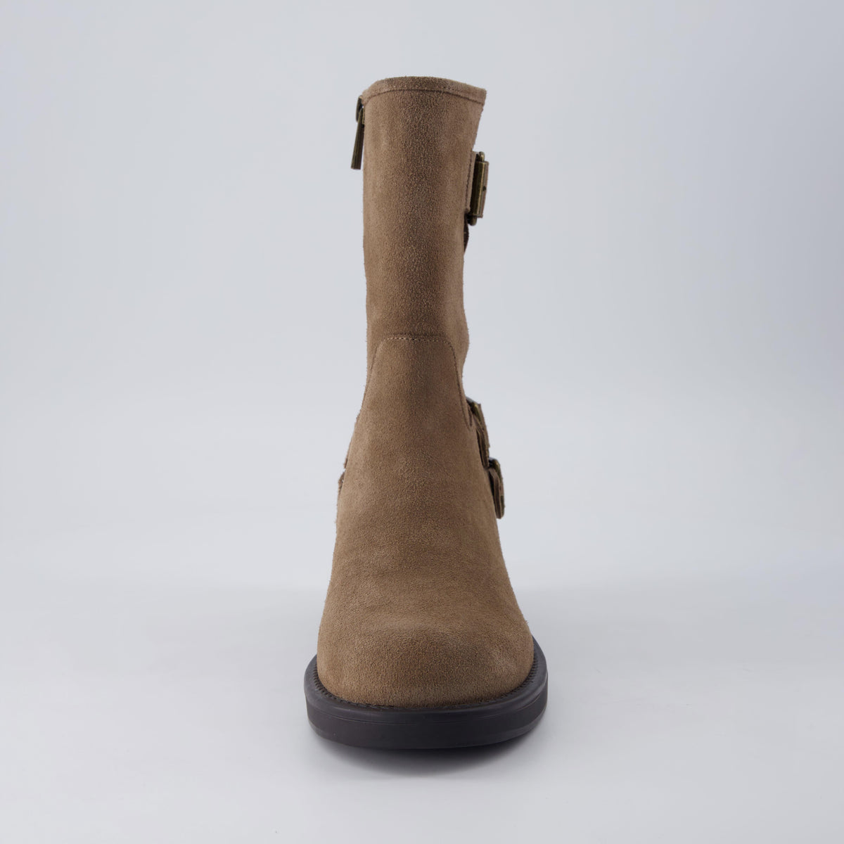 Tidy Suede Moto Boots