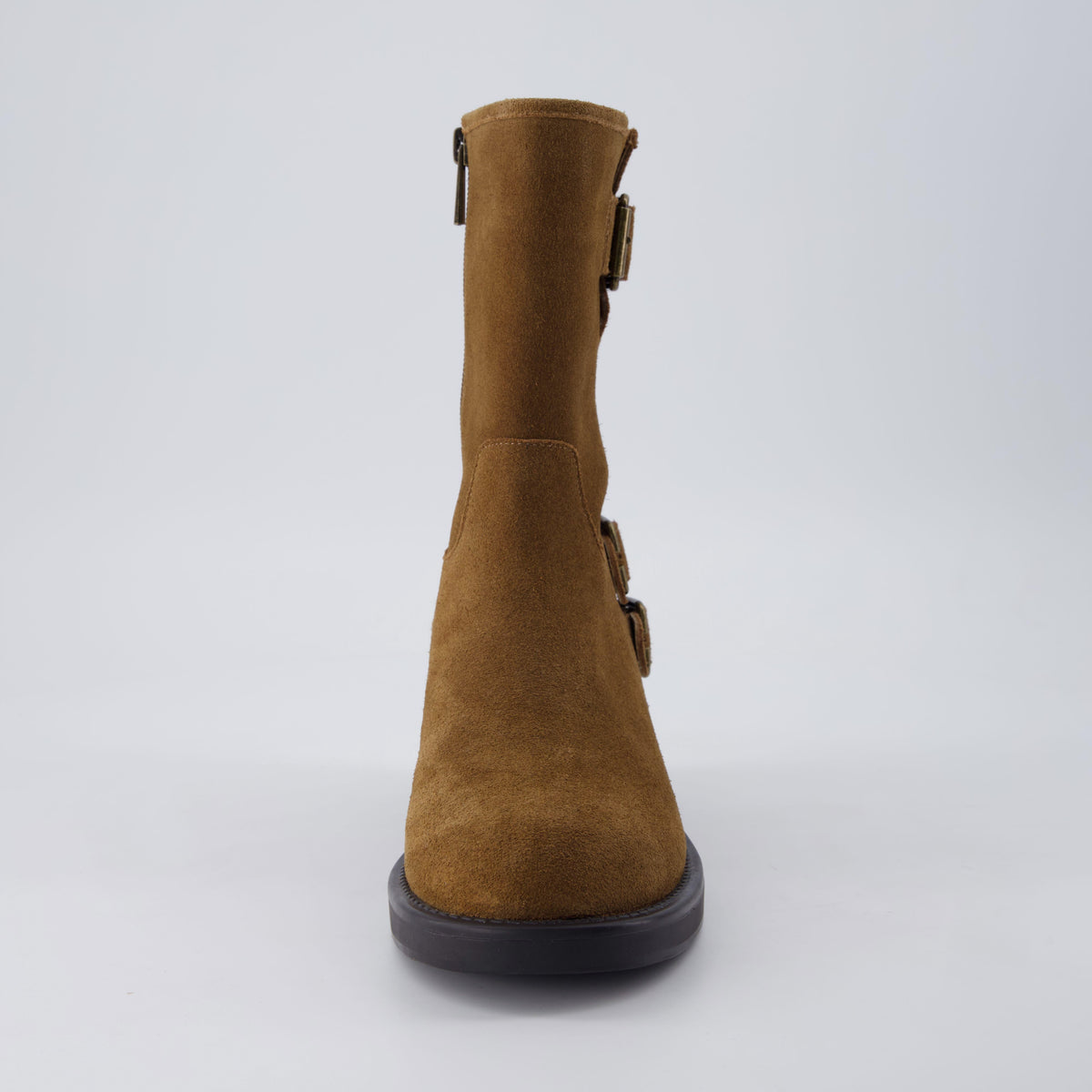 Tidy Suede Moto Boots
