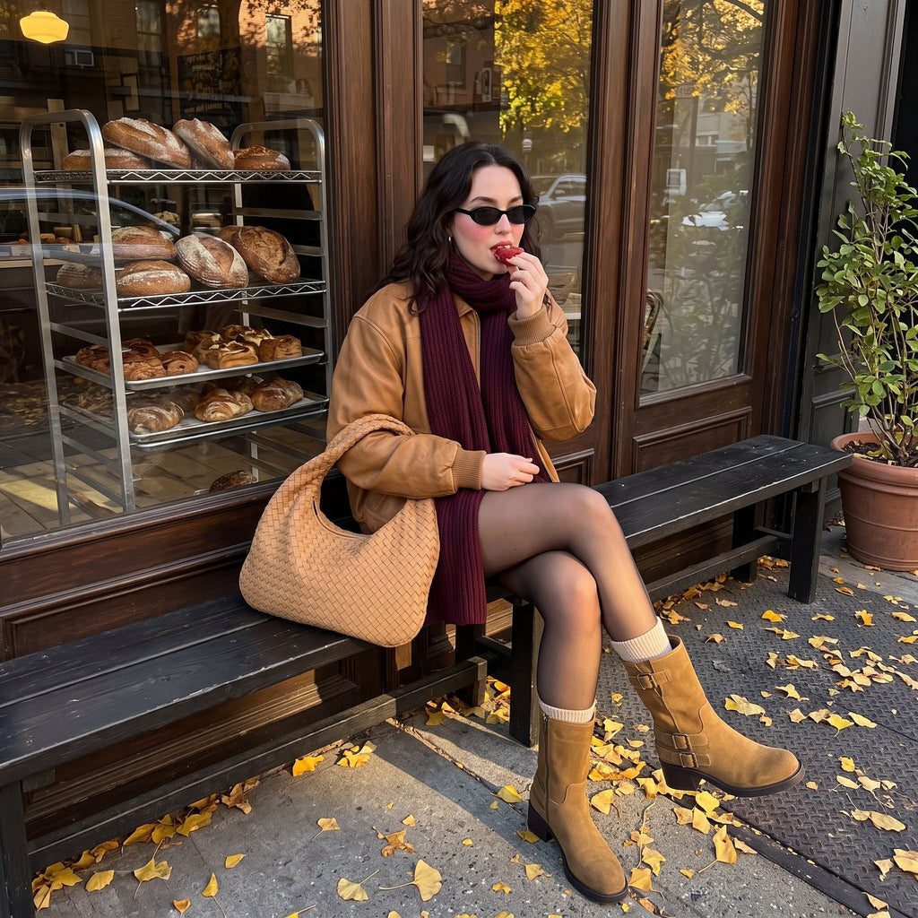Tidy Suede Moto Boots