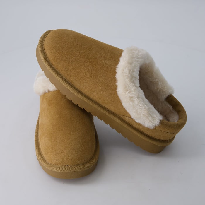 Kari Cozy Kids Slippers Chestnut Medium